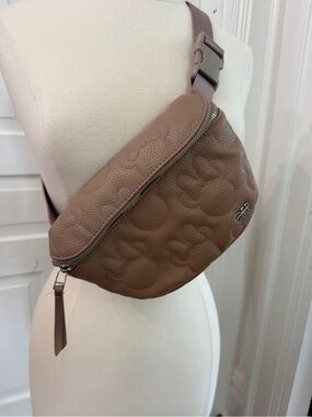 “Minnie Mouse” Leather Embossed Crossbody Belt Bag